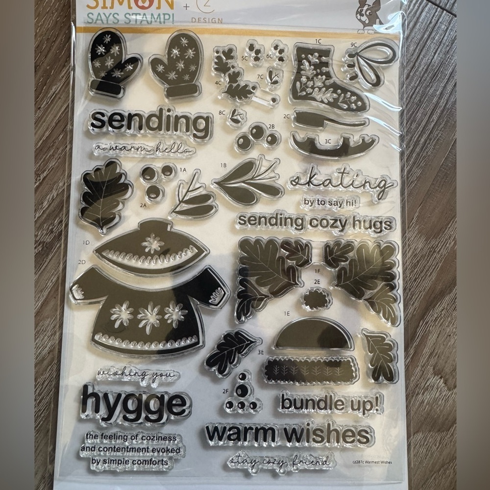 Simon says stamp Cozy Winter Clear Stamps new